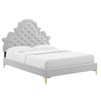 Tufted Performance Velvet Twin Platform Bed