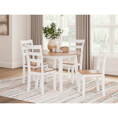 5-Piece Round Dining Set