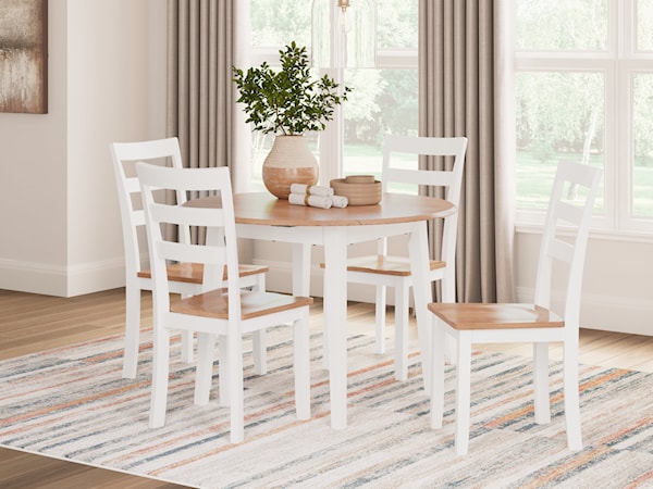 5-Piece Round Dining Set