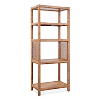 Transitional Etagere Bookcase