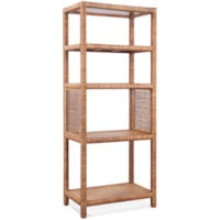 Transitional Etagere Bookcase