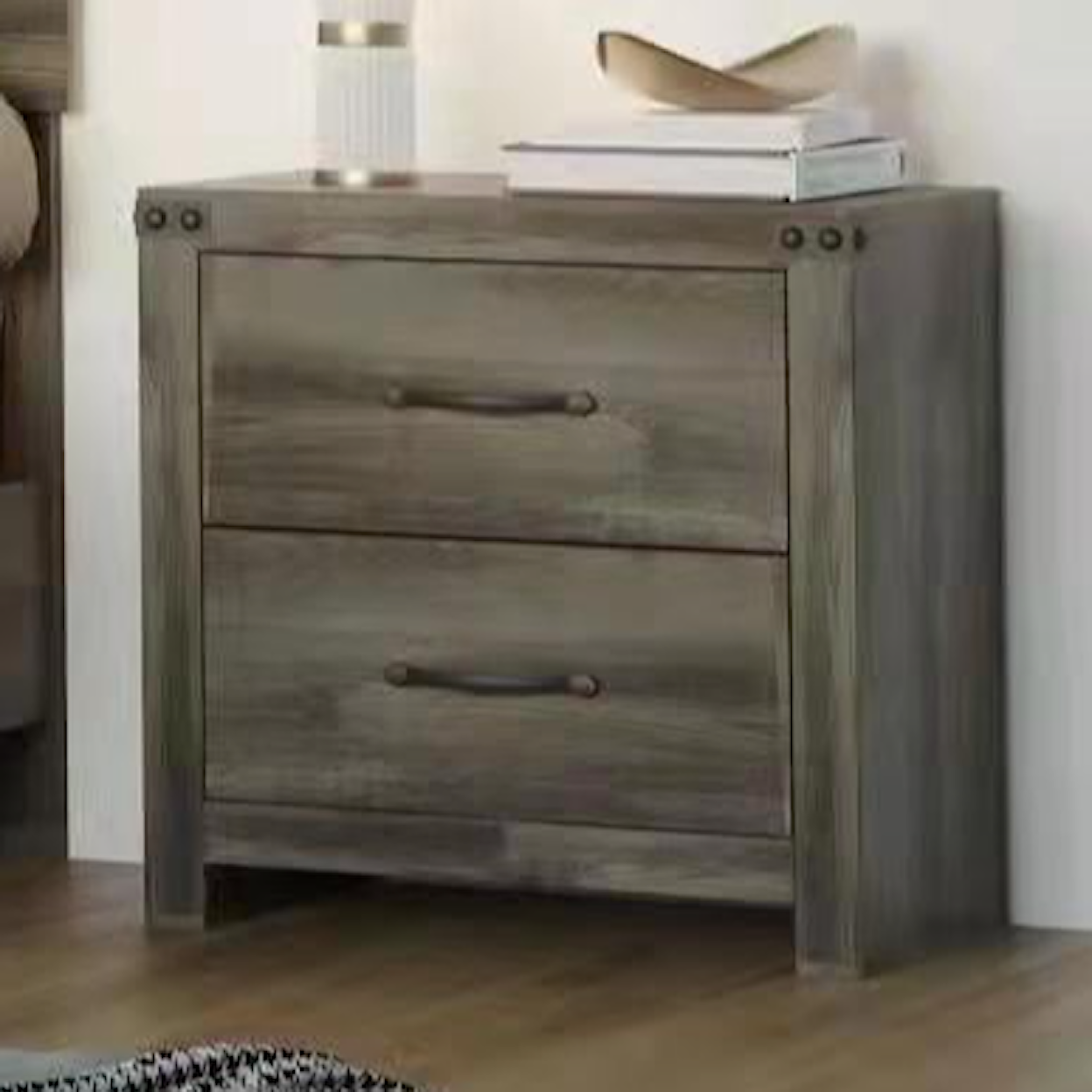 New Classic Furniture Misty Lodge Nightstand- Greige