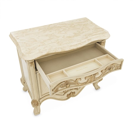 Marble Top Nightstand