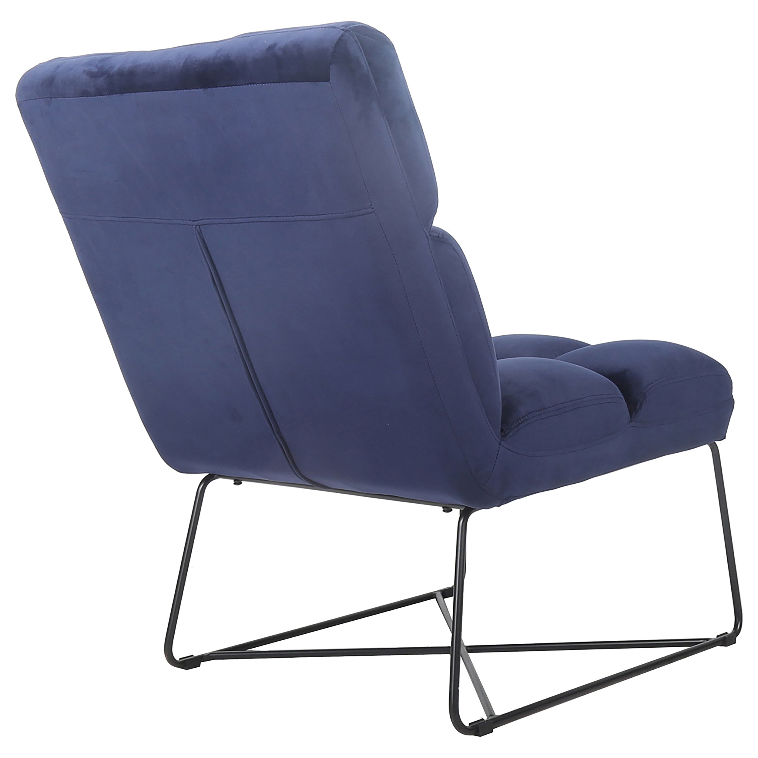 Coaster Lux Lux Armless Accent Chair Midnight