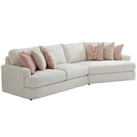 2-Piece Lansing Sectional Sofa w/ RAF Cuddler