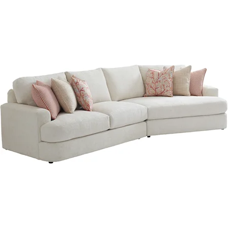 2-Pc Lansing Sectional Sofa w/ RAF Cuddler