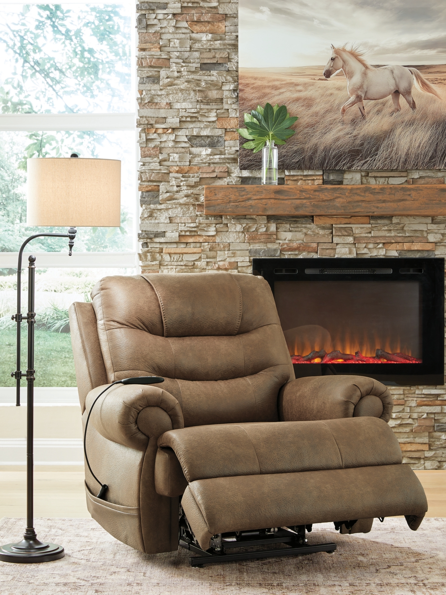 Signature Design by Ashley Revived and Restored Power Lift Recliner