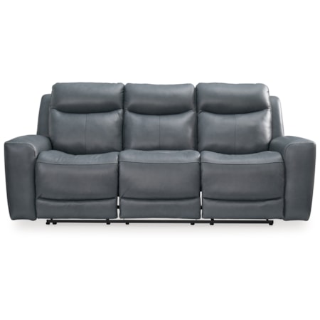 Pwr Rec Sofa With Adj Headrest