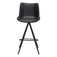 Aki Bar Chair (Set of 2) Black 