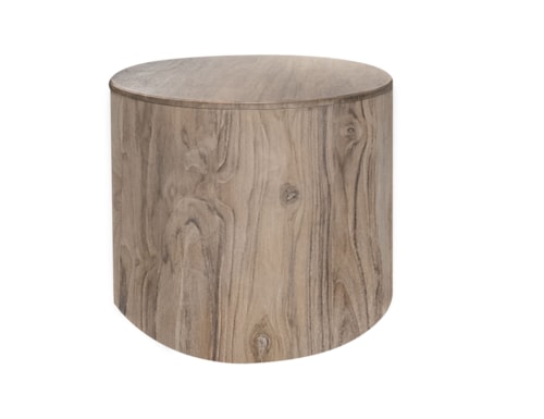 Modern Rustic Round End Table