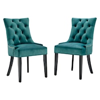 Tufted Performance Velvet Dining Side Chairs - Set of 2