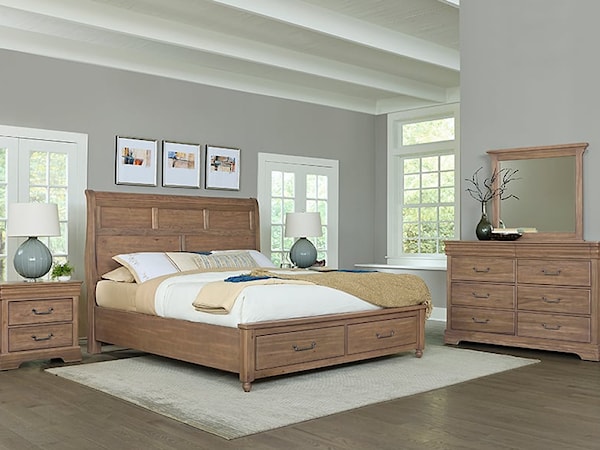 5-Piece Sleigh Storage Bedroom Set