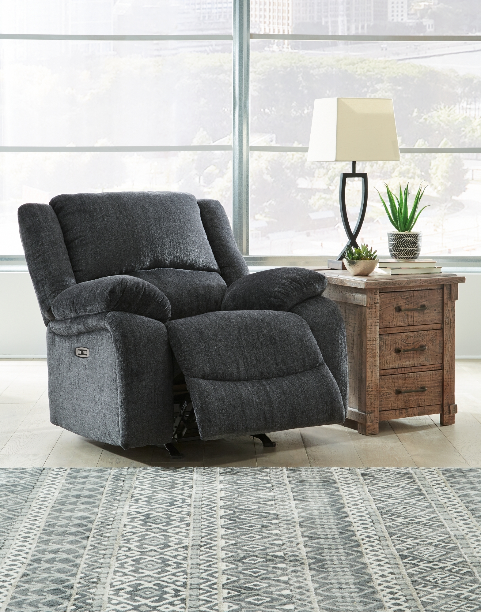 Signature Design by Ashley Draycoll Power Reclining Sofa And 2 Power Recliners