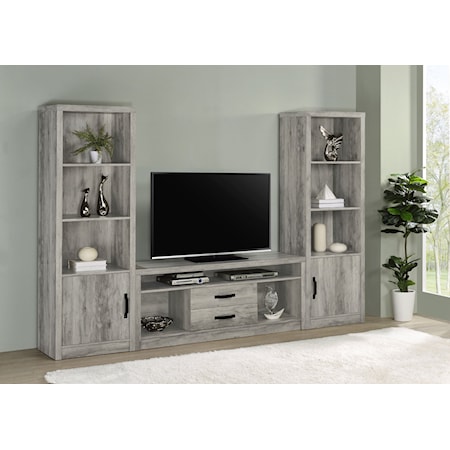 Burke 3-piece 59&quot; TV Entertainment Center