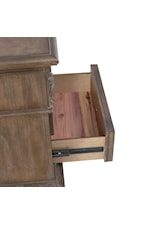 Cedar-lined bottom drawer