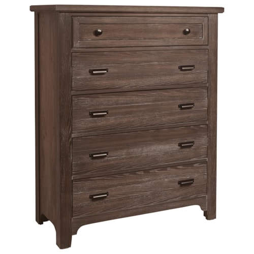Transitional 5-Drawer Bedroom Chest