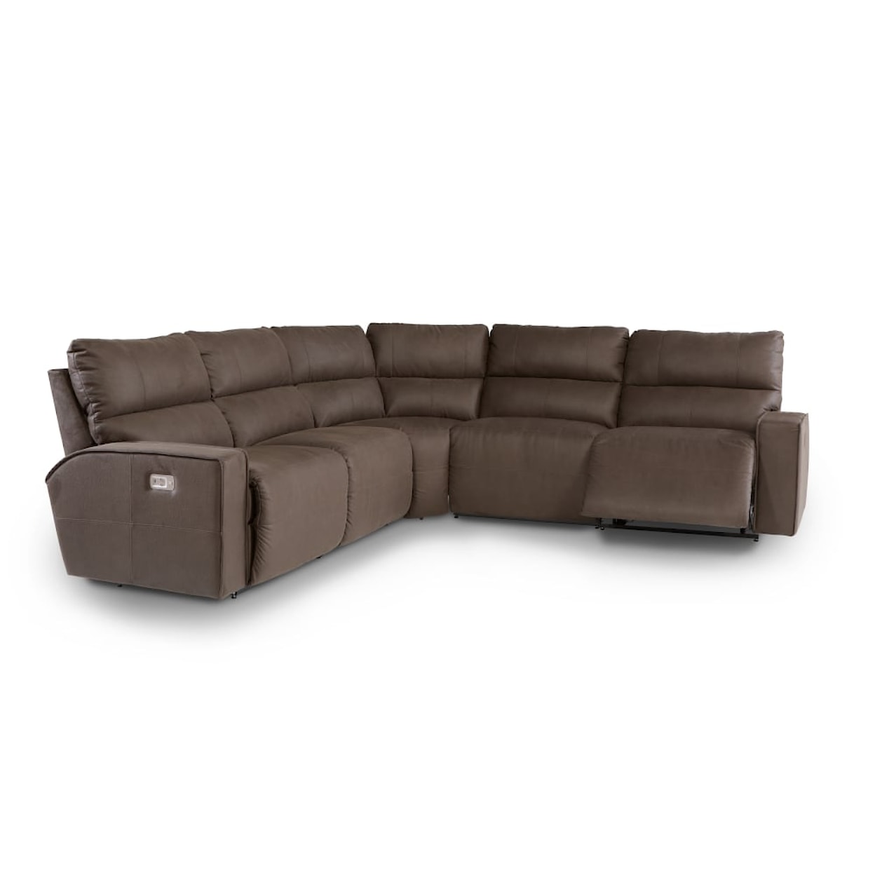 La-Z-Boy Maddox Power 4-Seat Sectional Sofa w/ HR & Lumbar