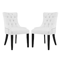 Dining Side Chair Vinyl Set of 2