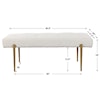 Uttermost Olivier Olivier White Bench