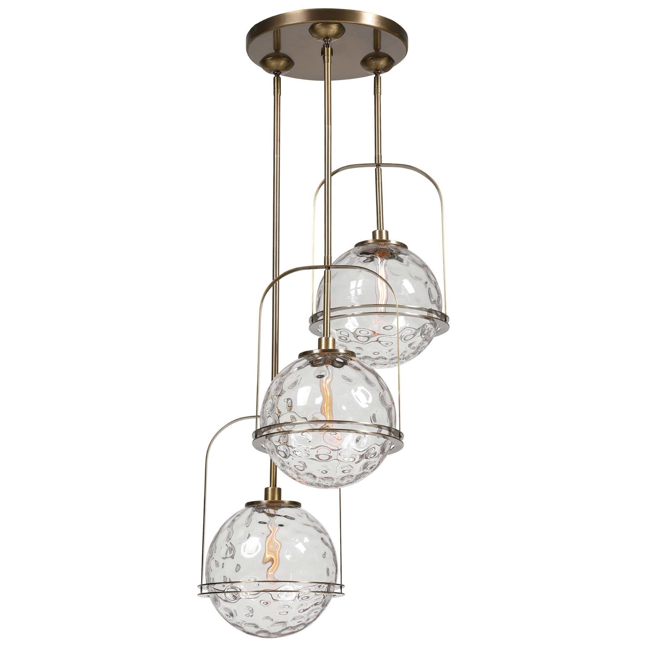 Uttermost Lighting Fixtures - Pendant Lights 21541 Mimas 3 Light ...