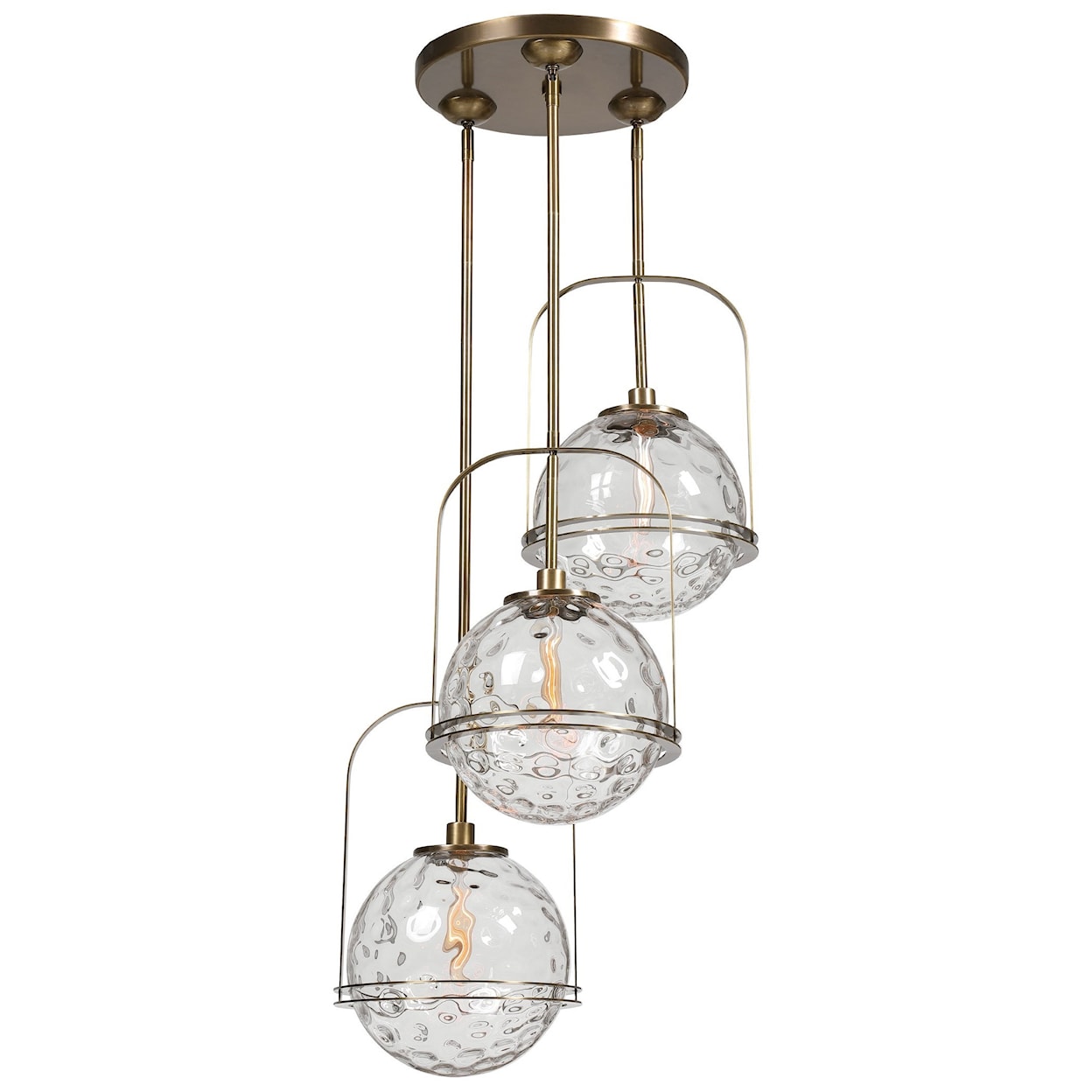 Uttermost Lighting Fixtures - Pendant Lights Mimas 3 Light Cluster Pendant