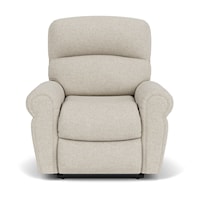 Casual Recliner with Rolled Armrests