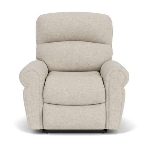 Casual Recliner with Rolled Armrests