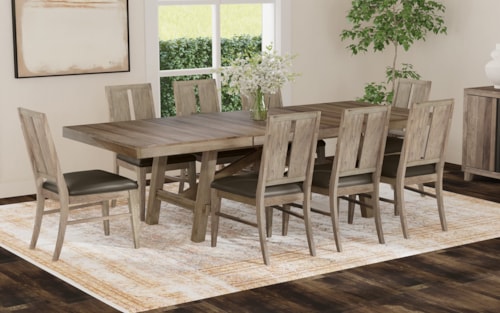 Farmhouse 9 Piece Dining Set