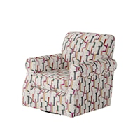 Swivel Chair with Rolled Arms