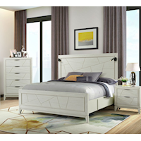 Contemporary 3-Piece King Bedroom Set with Storage Bed