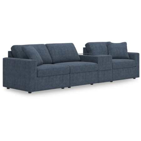 4-Piece Sectional Console