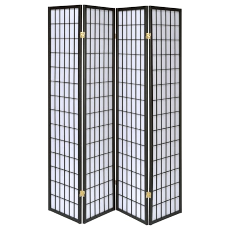 4-Panel Room Divider Folding Shoji Screen