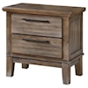 New Classic Cagney Transitional 2 Drawer Nightstand