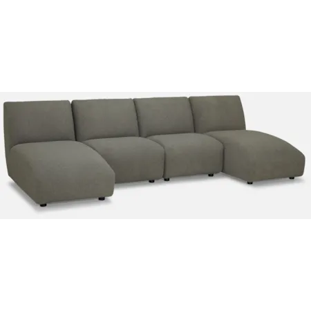 4-Seat Double Chaise Sectional