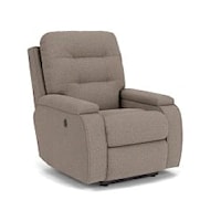 Power Wall-Saver Recliner with Channeled Back