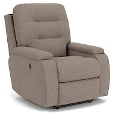 Power Wall-Saver Recliner with Channeled Back