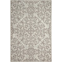 5' x 7' Ivory/Grey Rectangle Rug