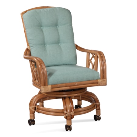 Swivel Rocker Game Chair with Casters