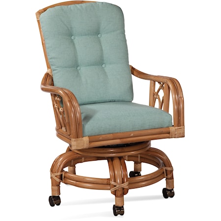 Swivel Rocker Game Chair with Casters