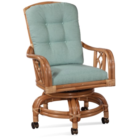 Swivel Rocker Game Chair with Casters