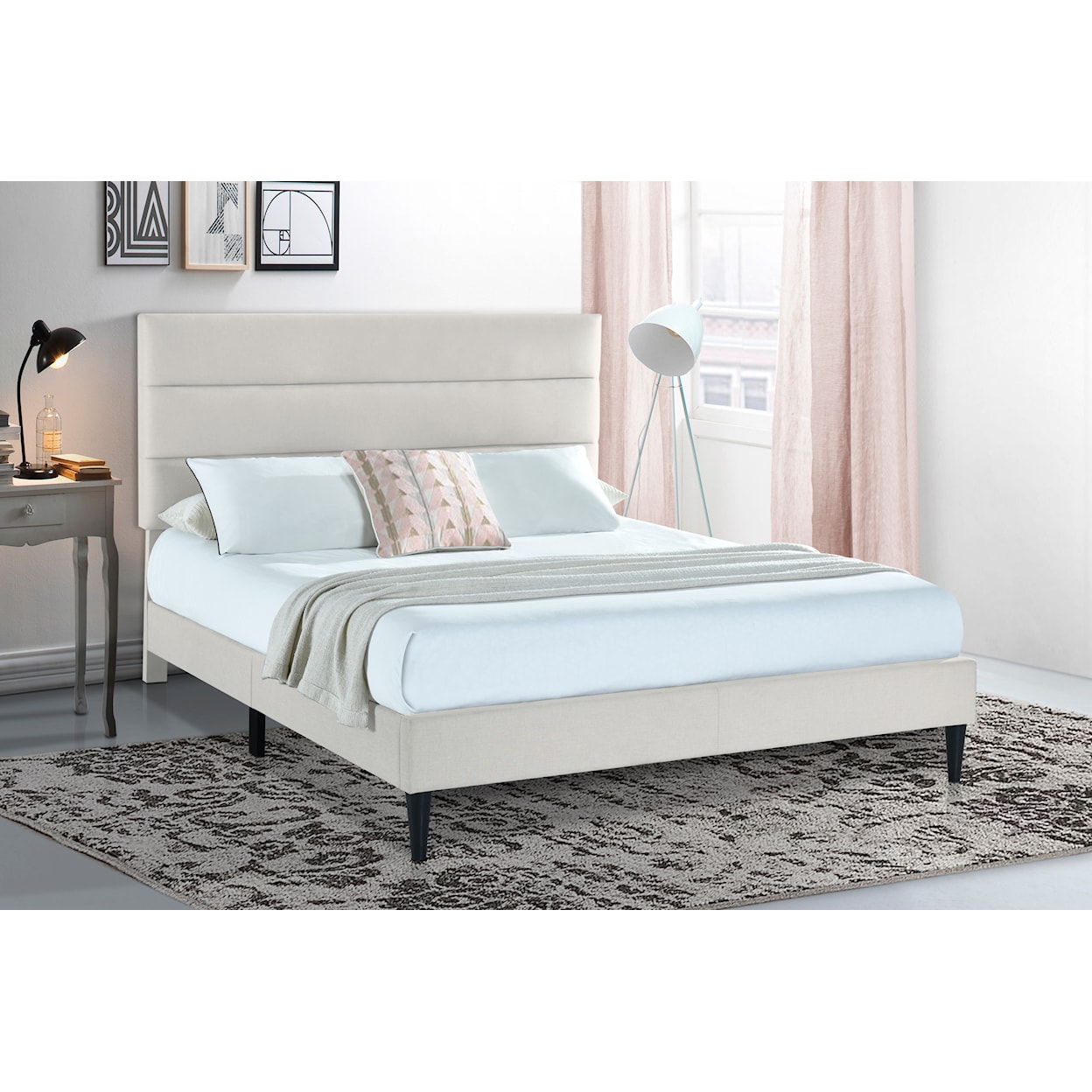 Accentrics Home Fashion Beds Queen Upholstered Bed