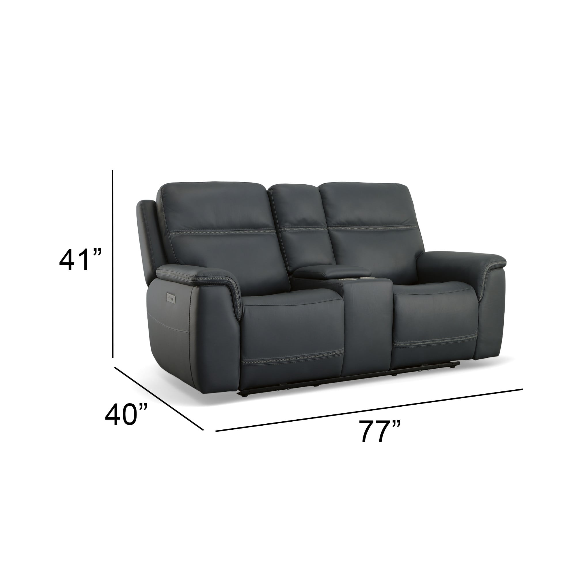 Flexsteel Latitudes - Sawyer Power Reclining Console Loveseat