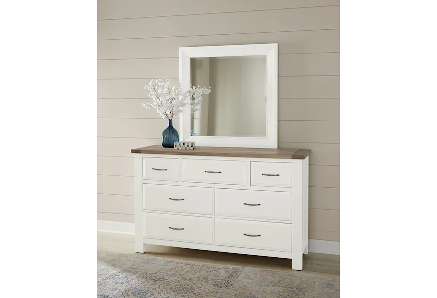 Maple Road Dresser & Mirror Set  by Artisan & Post at Esprit Decor Home Furnishings