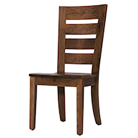 Farmhouse Horizontal Slat Back Side Dining Chair