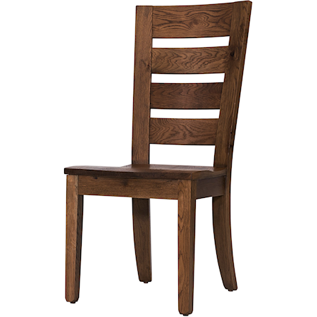 Farmhouse Horizontal Slat Back Side Dining Chair