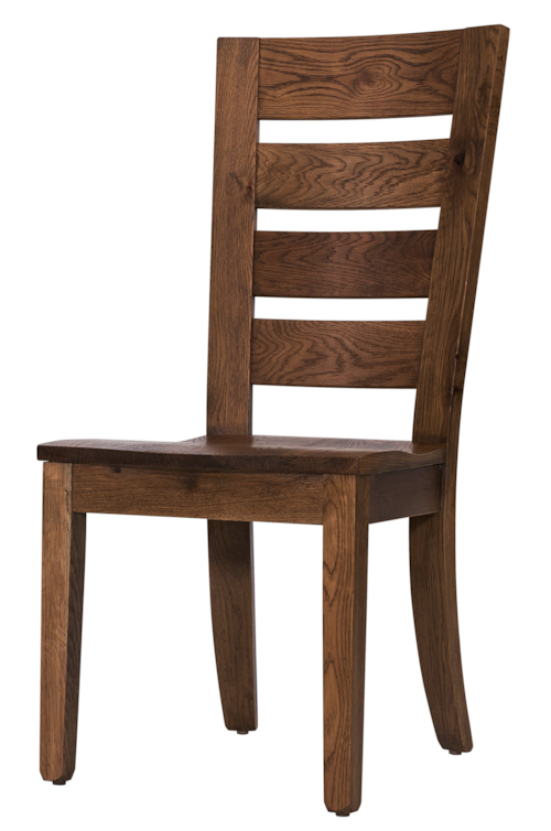 Farmhouse Horizontal Slat Back Side Dining Chair