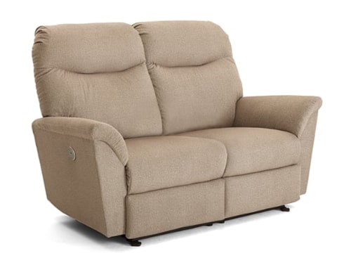 Casual Power Space Saver Loveseat with Power Tilt Headrest