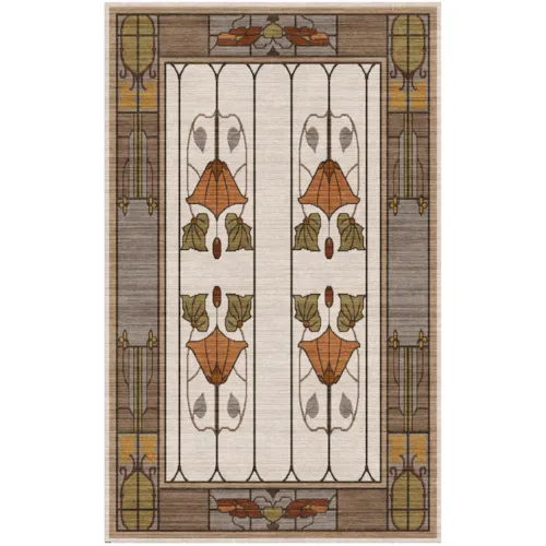 Garden Window Rug, Ivory 5' x 7' 6"