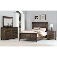 Transitional 4-Piece Queen Bedroom Set