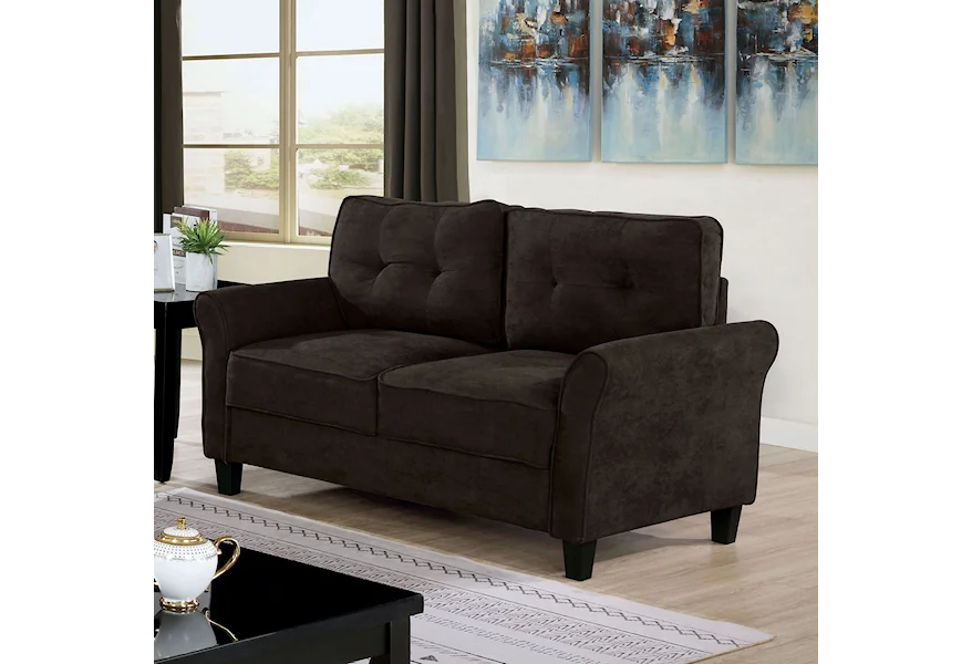 Alissa Loveseat by Furniture of America at Dream Home Interiors